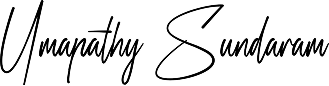 Umapathy Sundaram - Black Signature Logo
